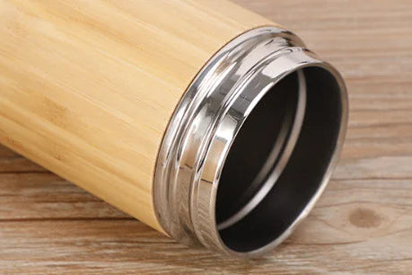 Bamboo water bottle