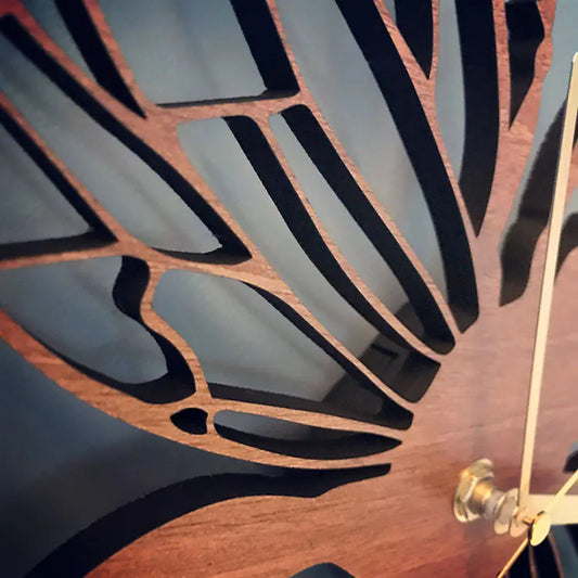 Bamboo Bee Wall Clock