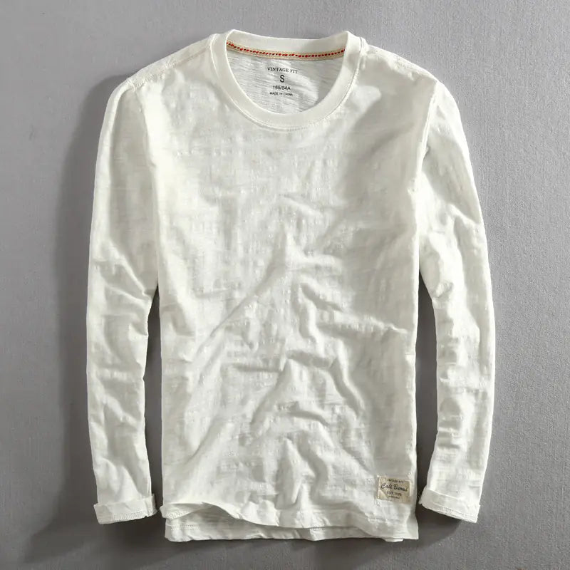 Men's Long Sleeve Bamboo Fiber T-Shirt - Casual